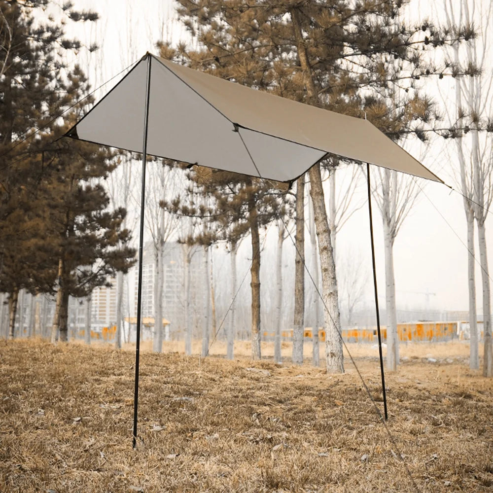 Waterproof Camping Tarp with Poles W256