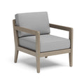 Gray Wood Outdoor Lounge Armchair C7643
