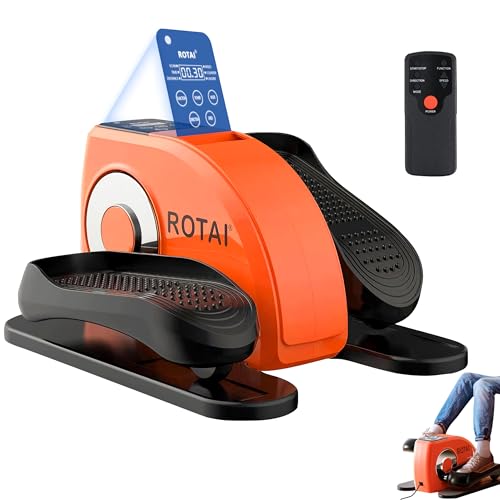 Under Desk Elliptical Machine with Remote and LCD Monitor V848