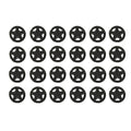 Brown Cast Iron Star Drawer Pulls Set of 24 B3611