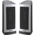2-Pack Oscillating Ceramic Tower Heater with Electronic Thermostat, 1500W M124