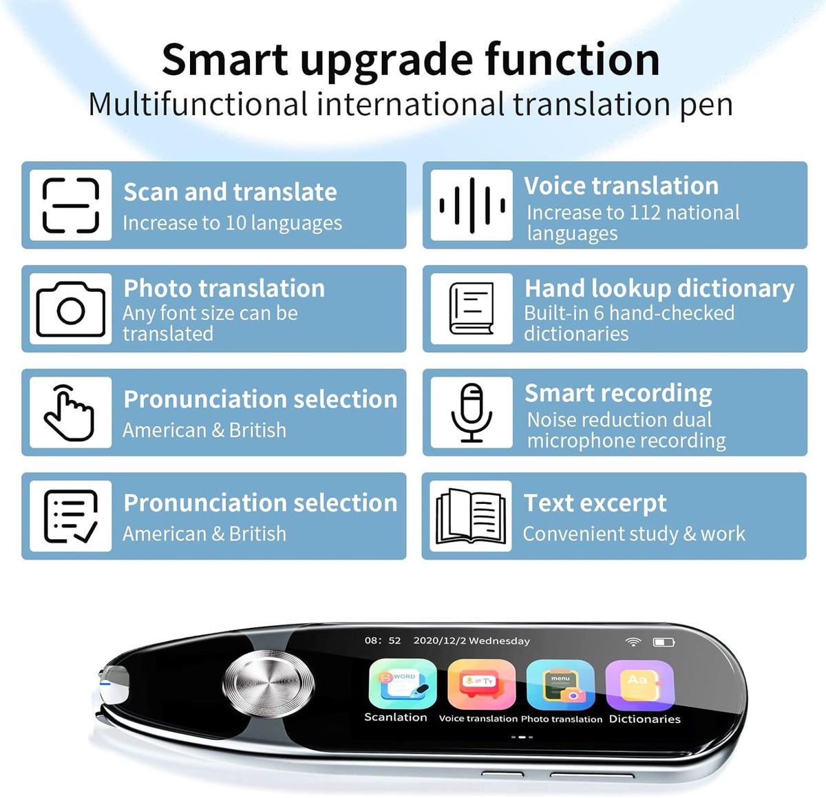 112 Languages Translation Pen Scanner X666