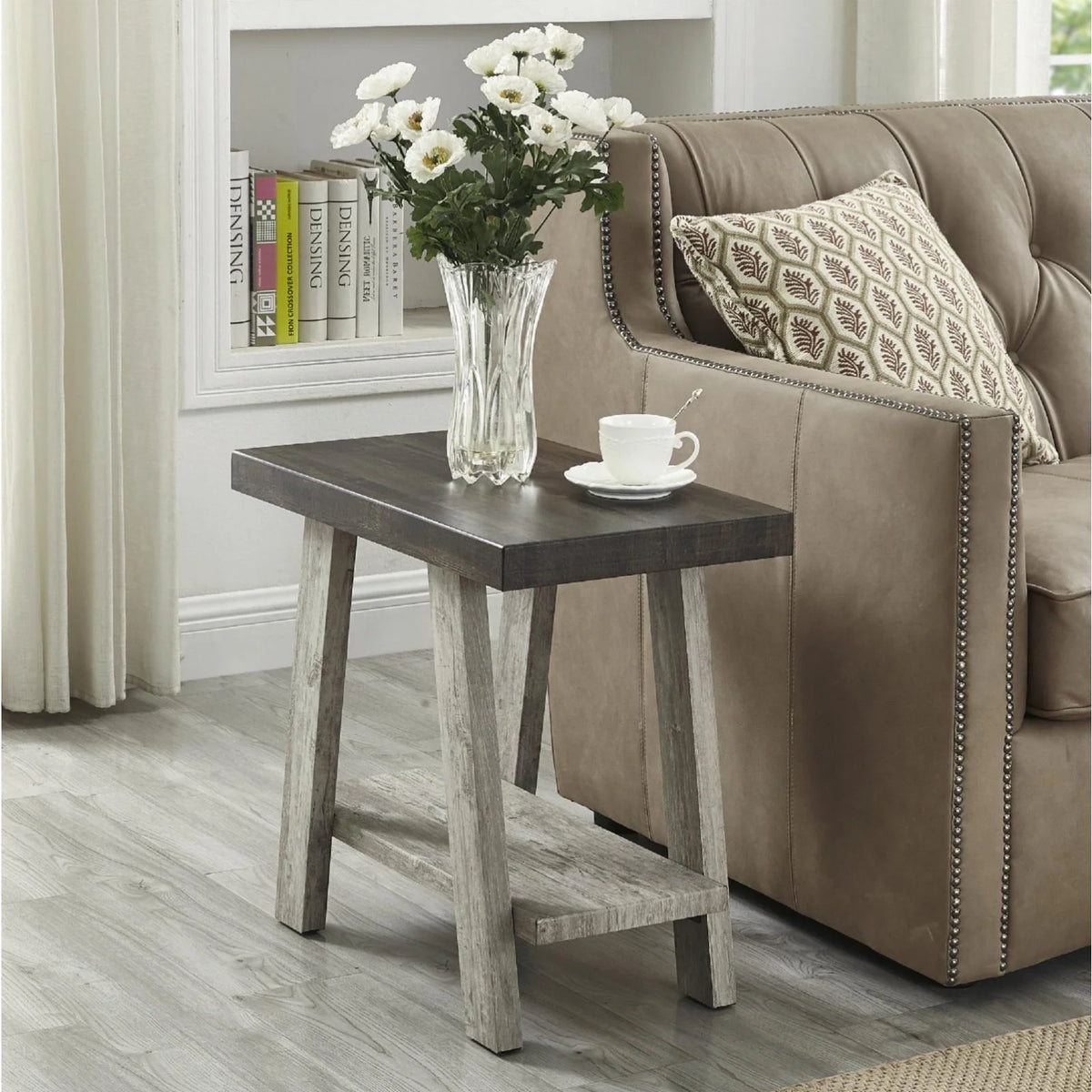 Wood Shelf End Table T630381