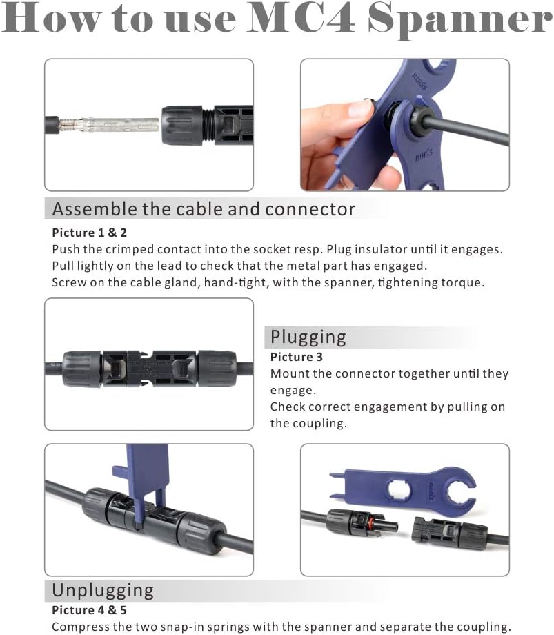Solar Crimping Tool Kit with Wire Cable Cutter and Stripper R2850
