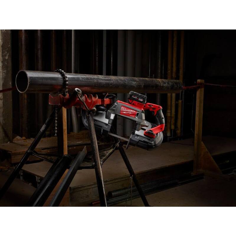 18-V Lithium-Ion Brushless Cordless Deep Cut Band Saw with Two 5.0Ah Batteries T20650