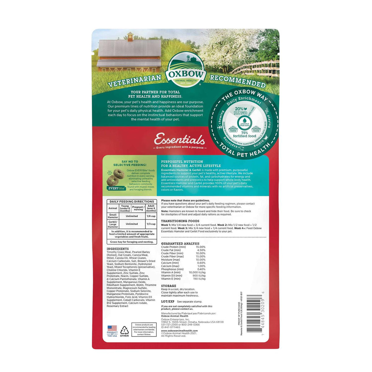 Hamster/Gerbil Food D2632