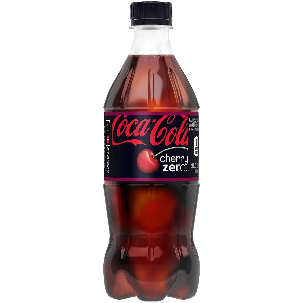 Cherry Zero Soda 20oz Bottles (Pack of 12) D75983