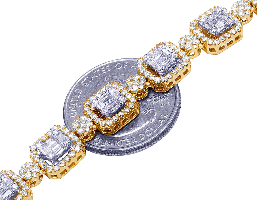 10K Yellow Gold Diamond Choker Necklace 18" C3598