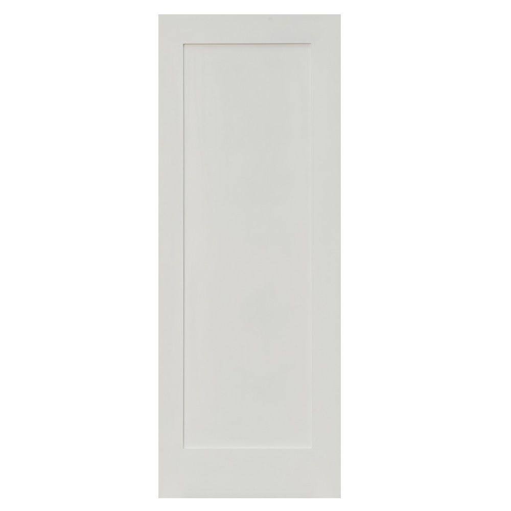 28 in. x 80 in. Primed White Solid Hybrid Core MDF Interior Door Slab F25761