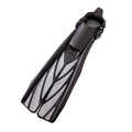 Silver Large Open Heel Split Fins Q401151