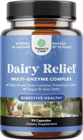 Lactose Intolerance Pills with Multi Enzyme Complex 90 I1198