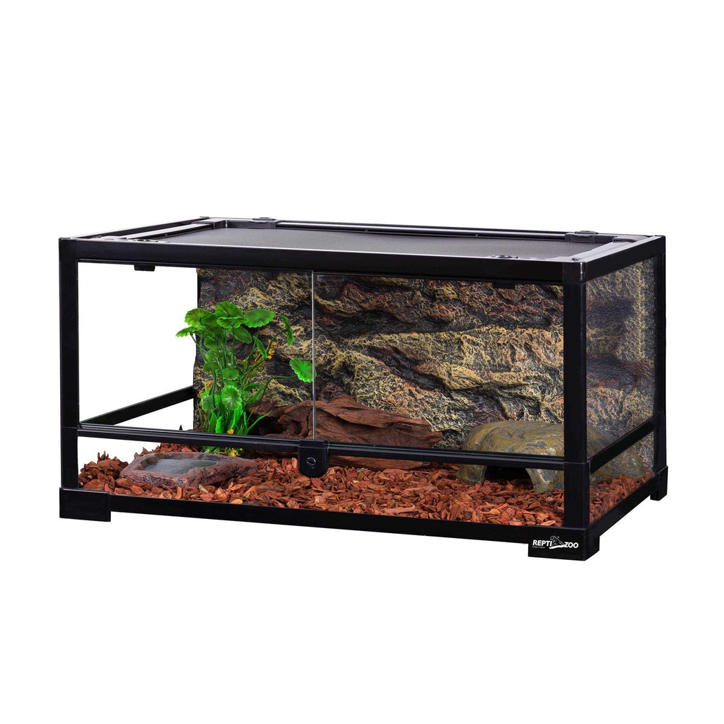 24 x 18 x 12.6 in. Reptile Glass Terrarium with Double Hinge Door Y3568