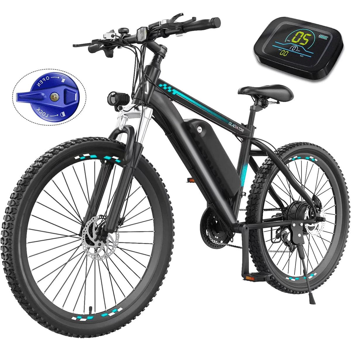 Electric Bike 26 500W 48V 10.4Ah 19.8MPH C554239