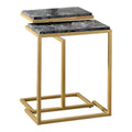 Black 2-Piece Metal Nesting Table Y64311