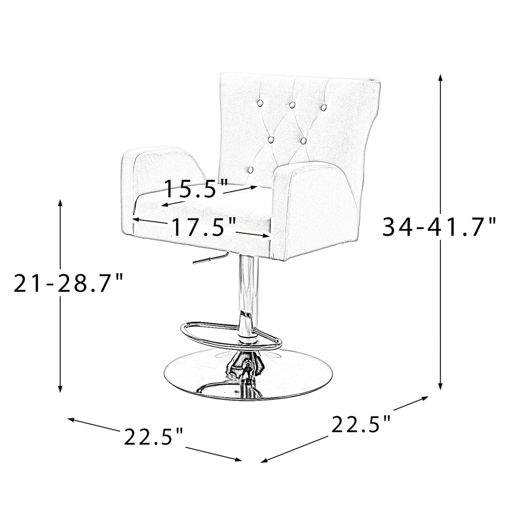 Teal Velvet Swivel Adjustable Counter Height Bar Stool with Footrest Gold Round Base Y408035