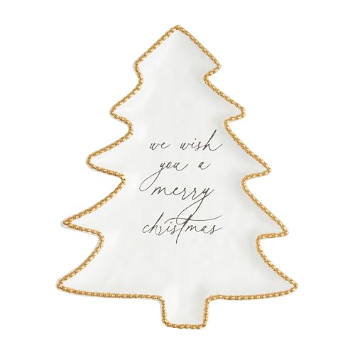 Christmas Tree Beaded Platter C42171