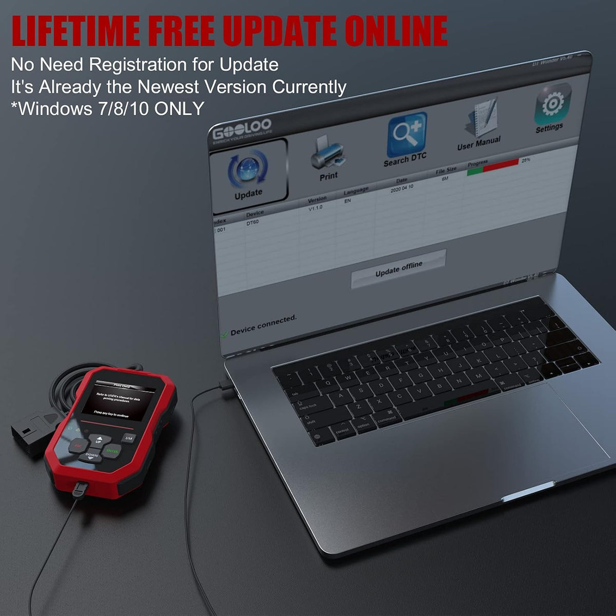 OBD2 Scanner Code Reader Car Diagnostic Tool, Pack of 2 H967