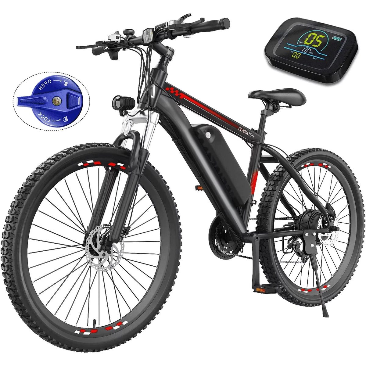 Electric Bike 26 500W 48V 10.4Ah 19.8MPH C554239