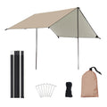 Waterproof Camping Tarp with Poles W256