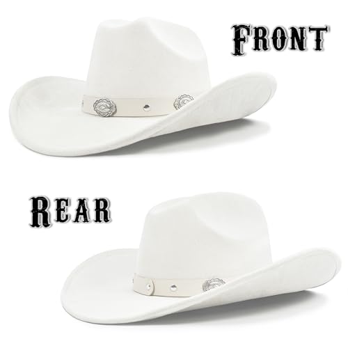 Felt Cowboy Hat with Shapeable Wide Brim F379