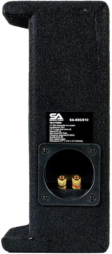 Shallow Mount 10 Inch 500 Watt Subwoofer Enclosure P342494