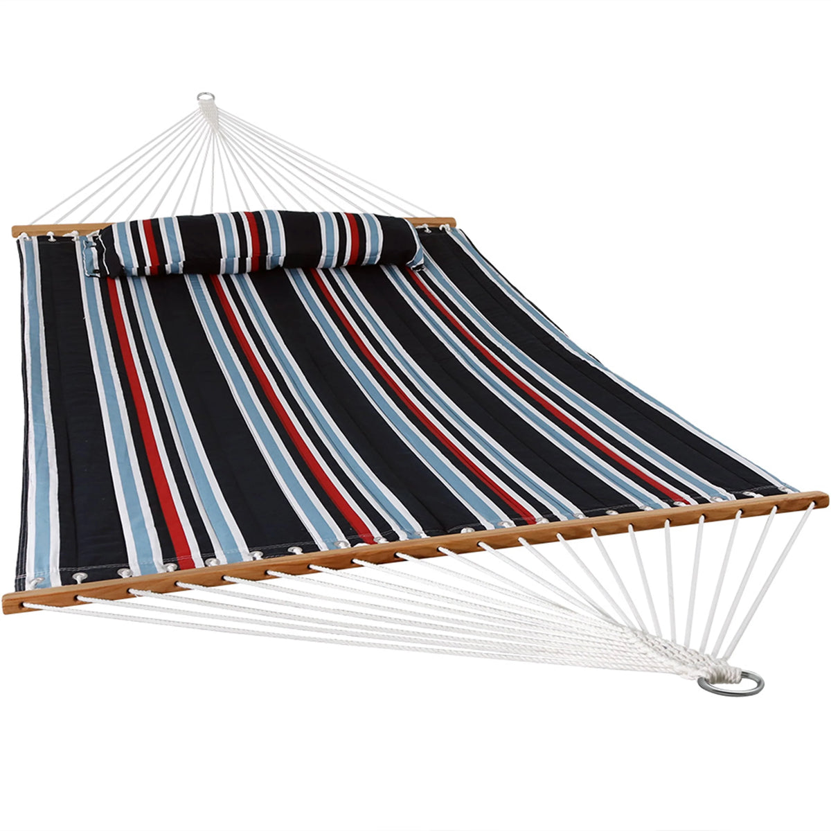 Quilted Fabric Double Hammock with Pillow D73470