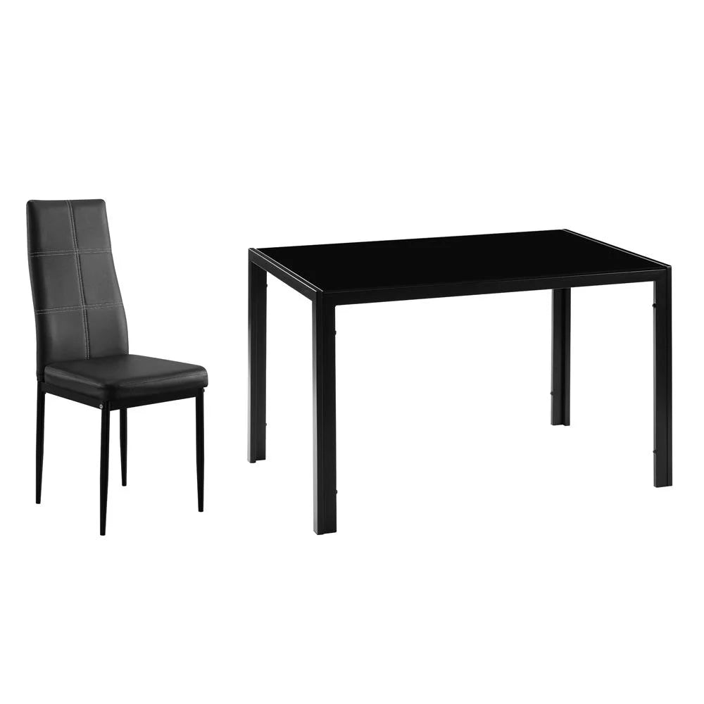 5 Piece Glass Dining Table Set P469920