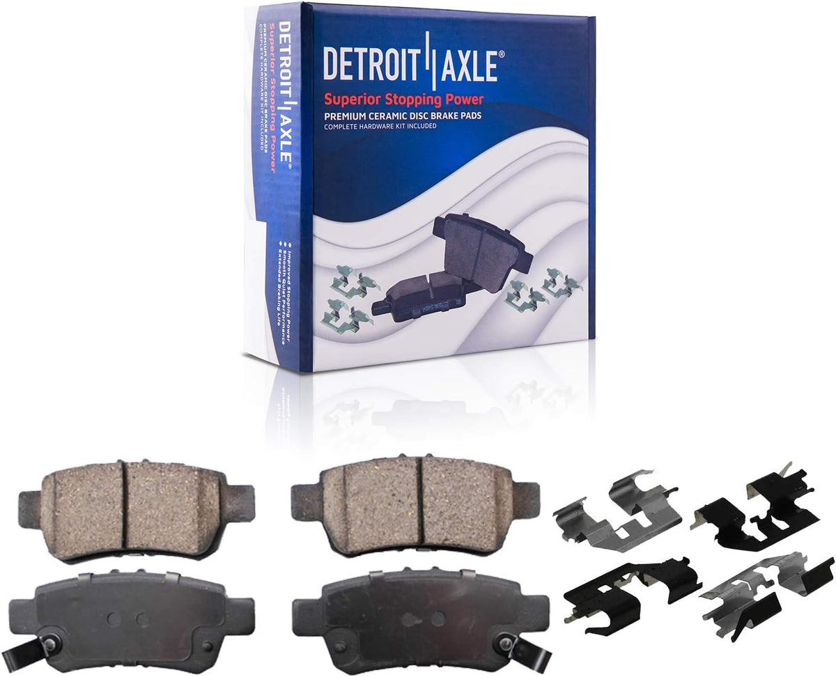 Front & Rear Drilled and Slotted Disc Rotors Brake Pads Kit 10pc Set L538001