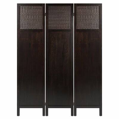 3 - Panel Solid Wood Folding Room Divider J2162