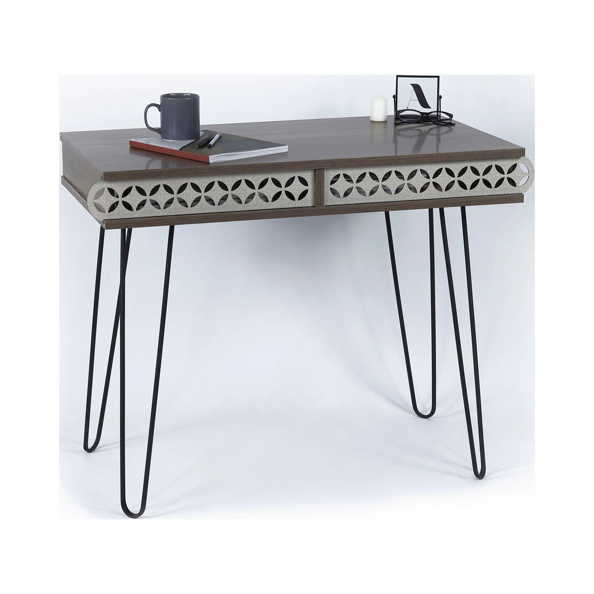 Oak White Study Desk Y764