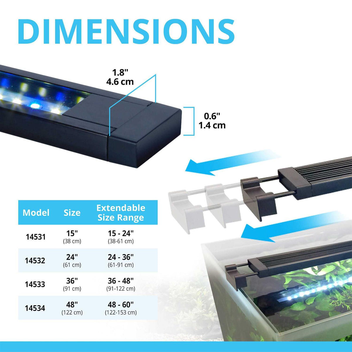 Bluetooth LED Aquarium Light A3360
