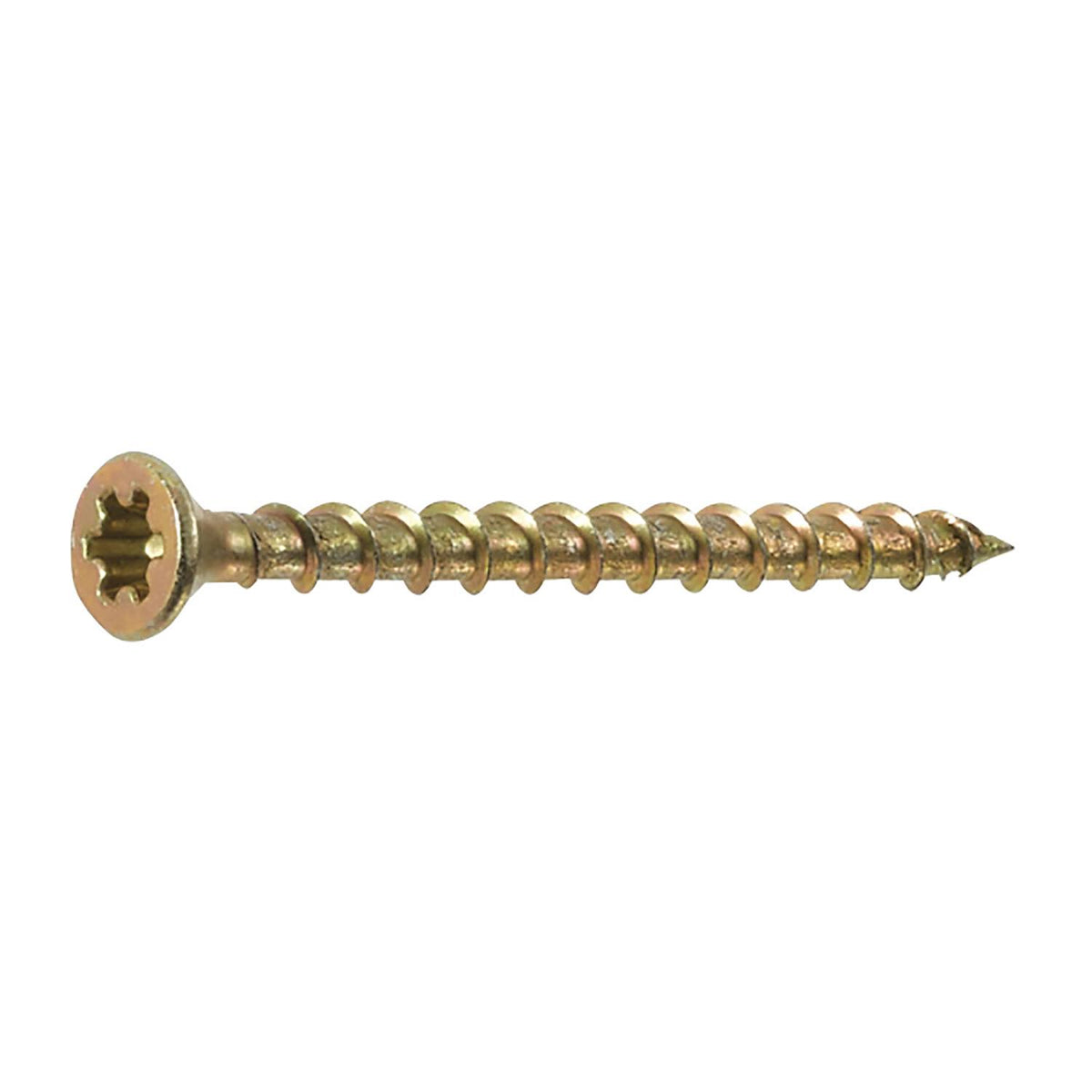 NO. 8 x 1-3/4 in. Star Yellow Zinc Collated Subfloor Screws D717316