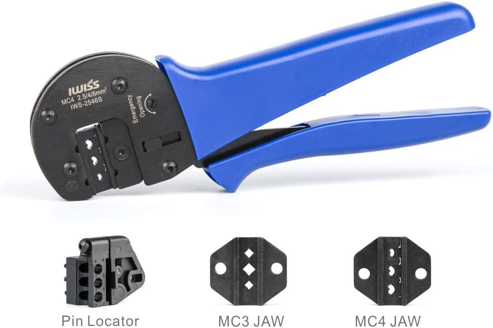 Solar Crimping Tool Kit with Wire Cable Cutter and Stripper R2850