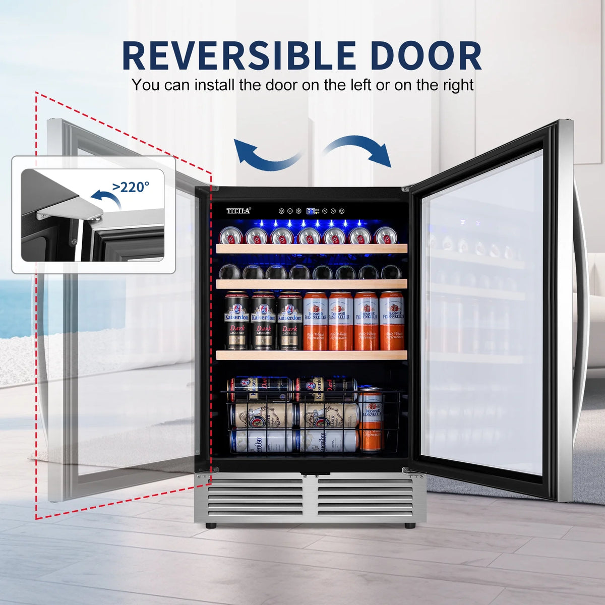 24'' 150-Cans Built-in Beverage Cooler P653