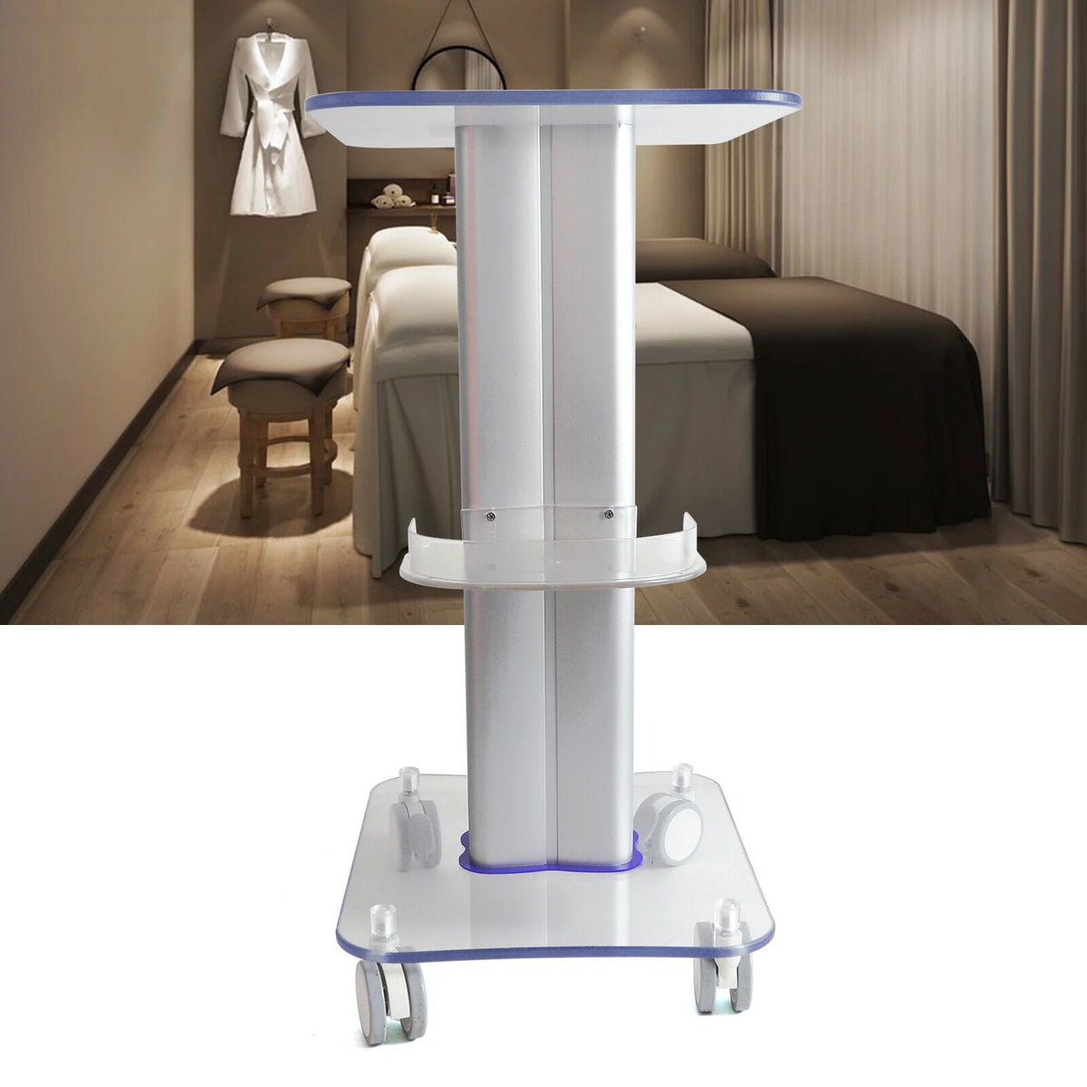 Acrylic Rolling Cart X74085
