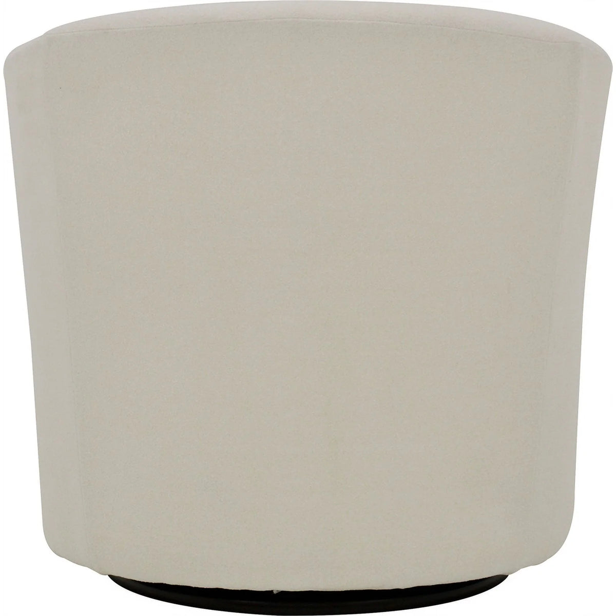 Traditional Fabric Curved Arm Swivel Tub Chair in Cream F79861