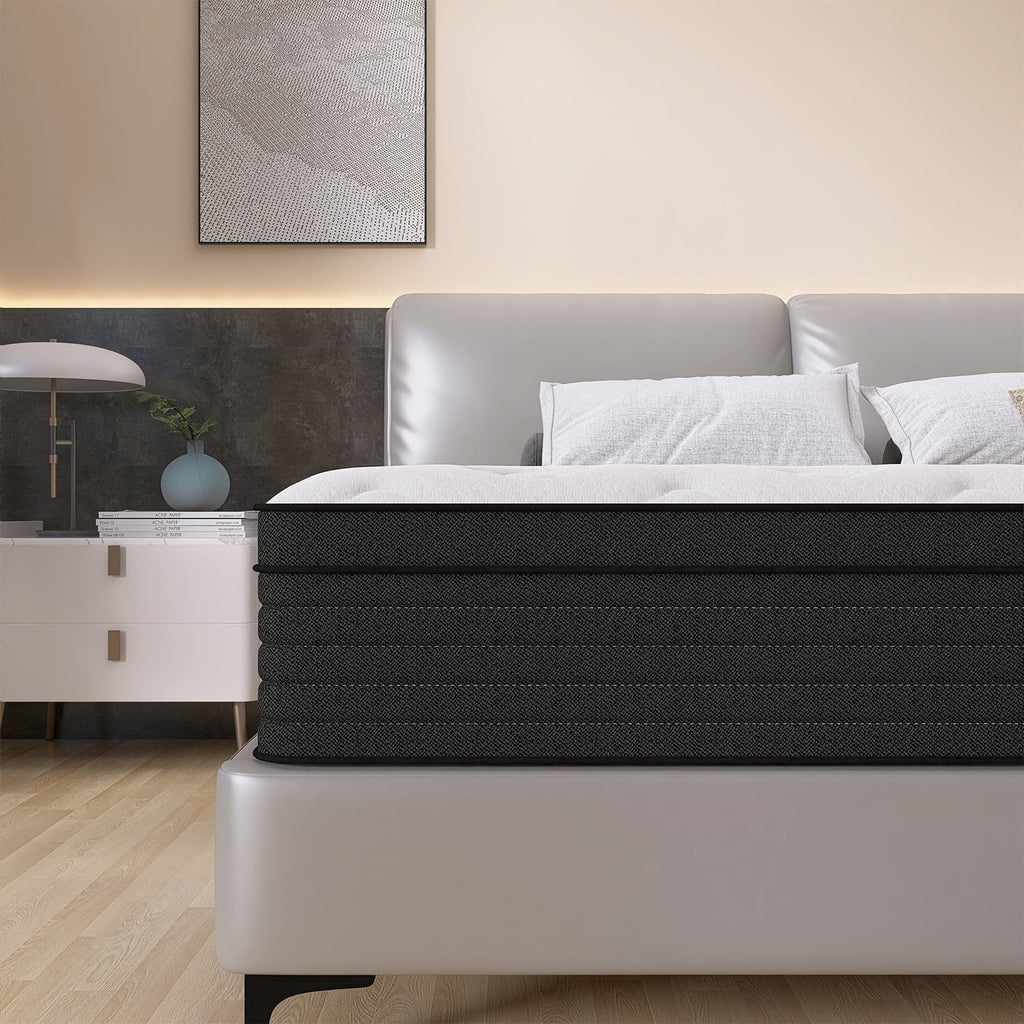 Queen 14 Inch Memory Foam Pocket Spring Medium Firm Mattress L93085