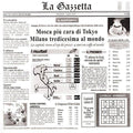 White 12x22 Italian Newsprint Liner - 1000/Case C119134