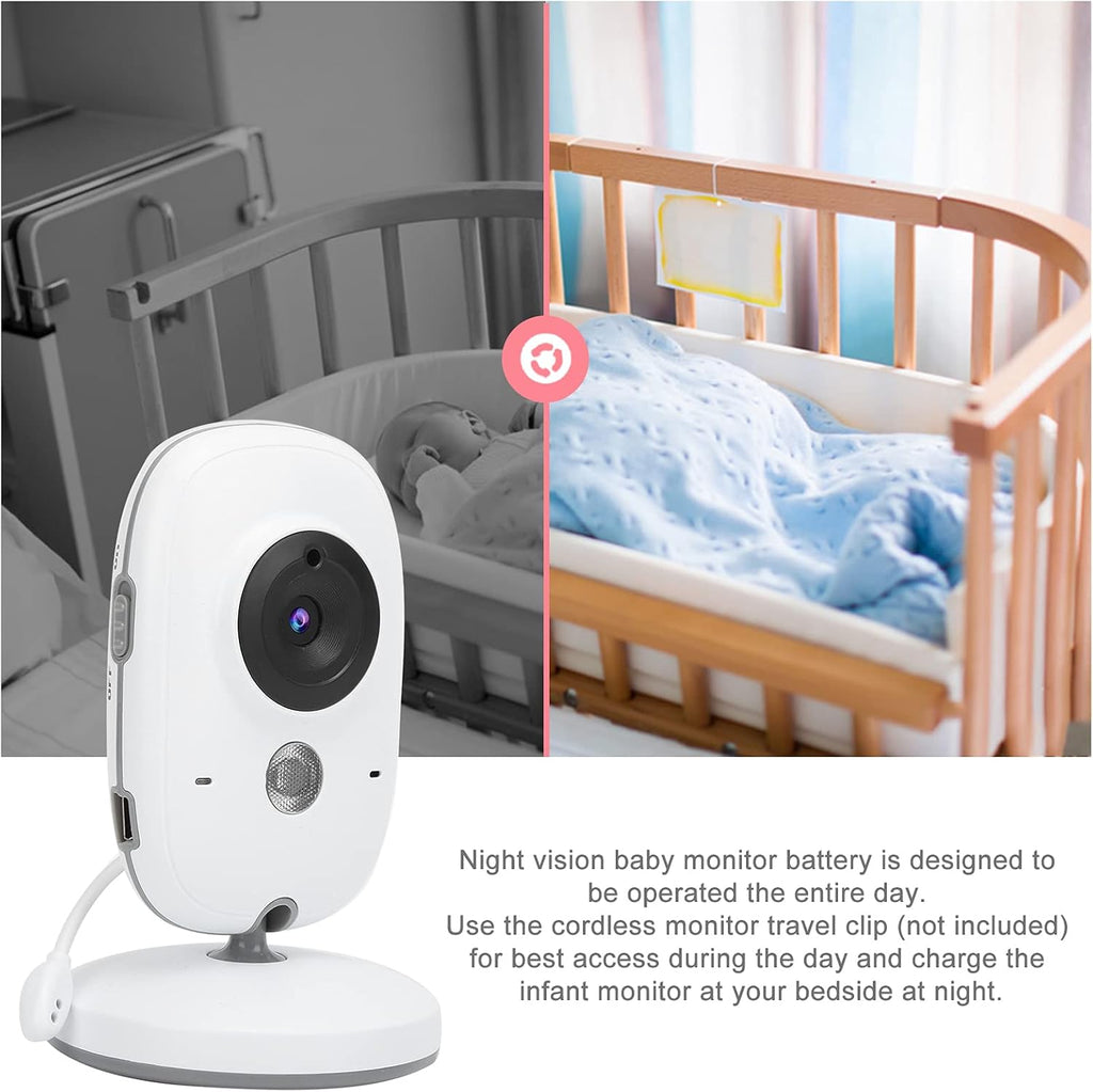 Video Baby Monitor 3.2In Display, 2.4 GHZ Wireless, 2-Way Audio, Night Vision M65745