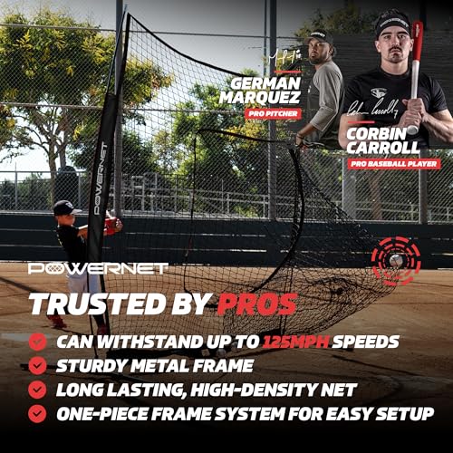 Portable Softball Baseball Training Net with Carrying Bag R908912