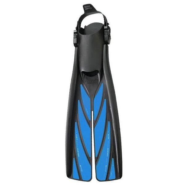 Silver Large Open Heel Split Fins Q401151