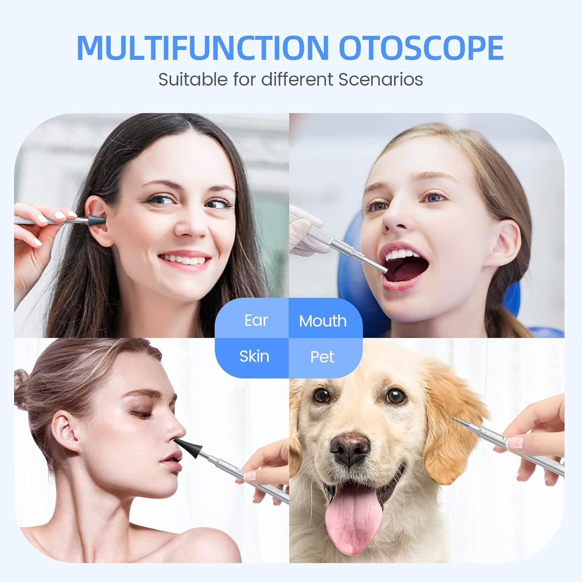 1080P HD Ear Wax Removal Otoscope with IPS Screen and 32G Card S1097