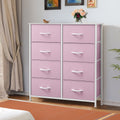 Black 8 Drawer Fabric Dresser N8679