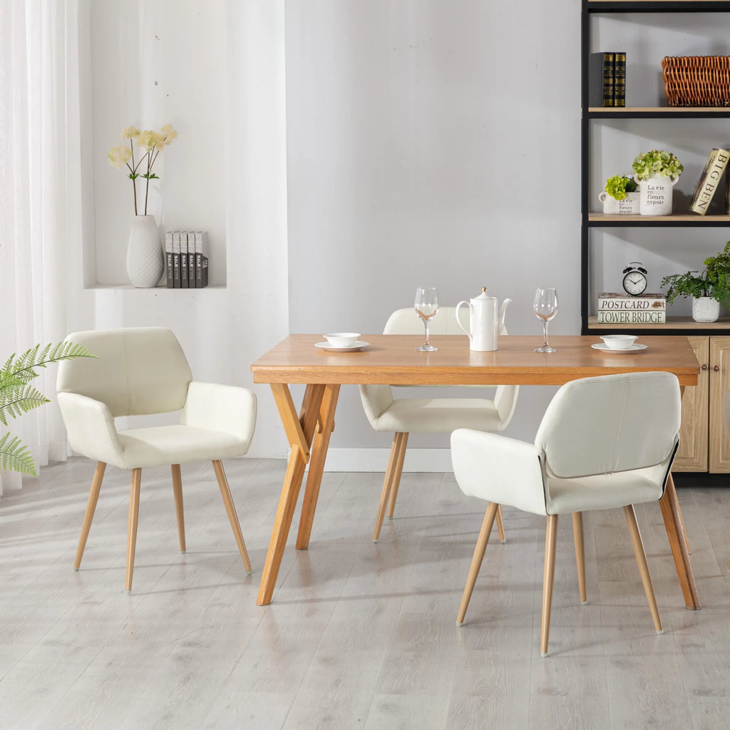 Modern Upholstered Accent Chairs with Metal Legs R349