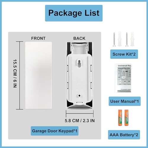 Universal Garage Door Opener Keypad Z930