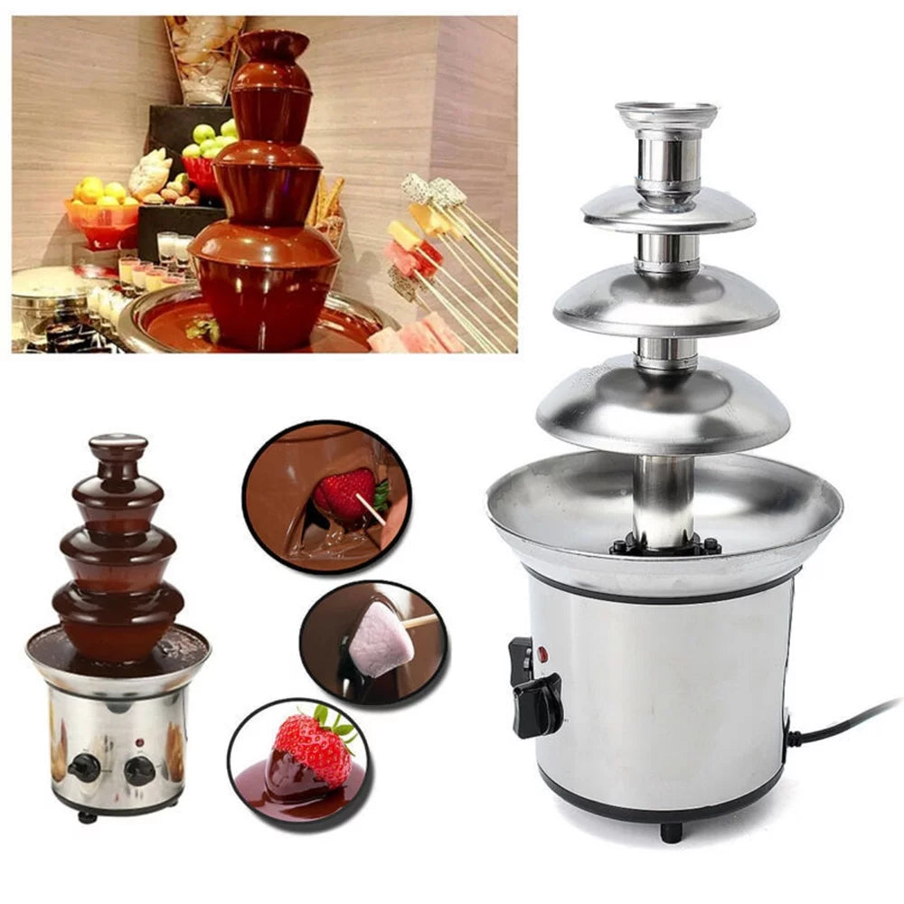 4 Tiers Electric Chocolate Fountain X4483