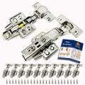 10 Pack Stainless Steel Soft Close Cabinet Hinges Q974