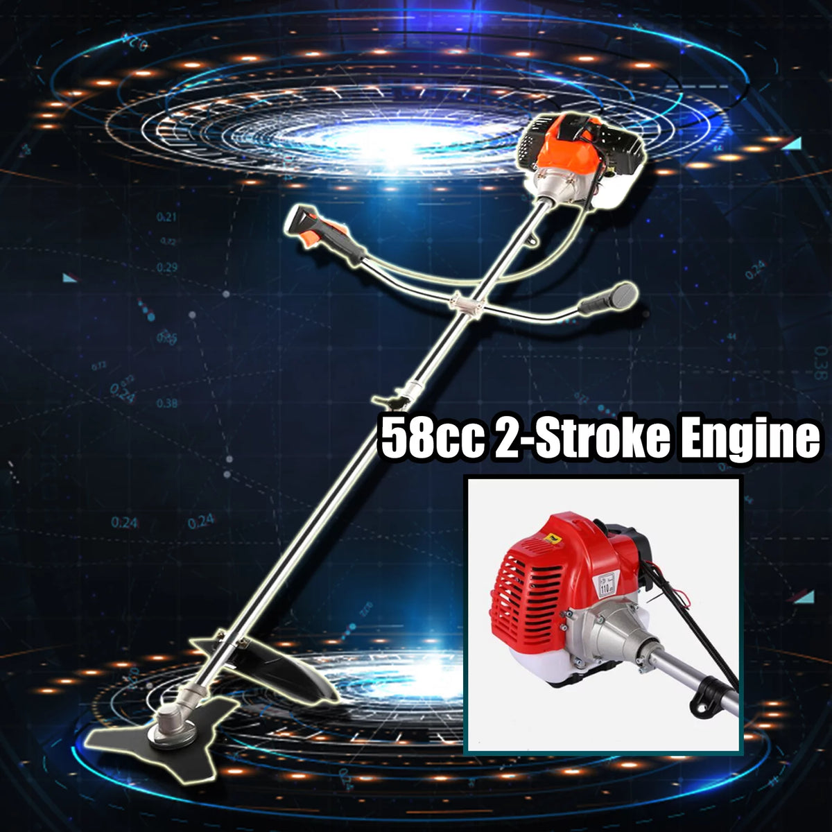 58CC Gas Powered String Trimmer H640346
