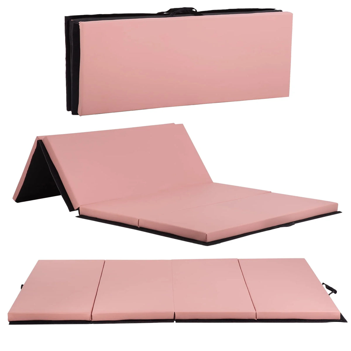 6'x4'x2" Thick 4 Folding Gymnastics Mat Y774