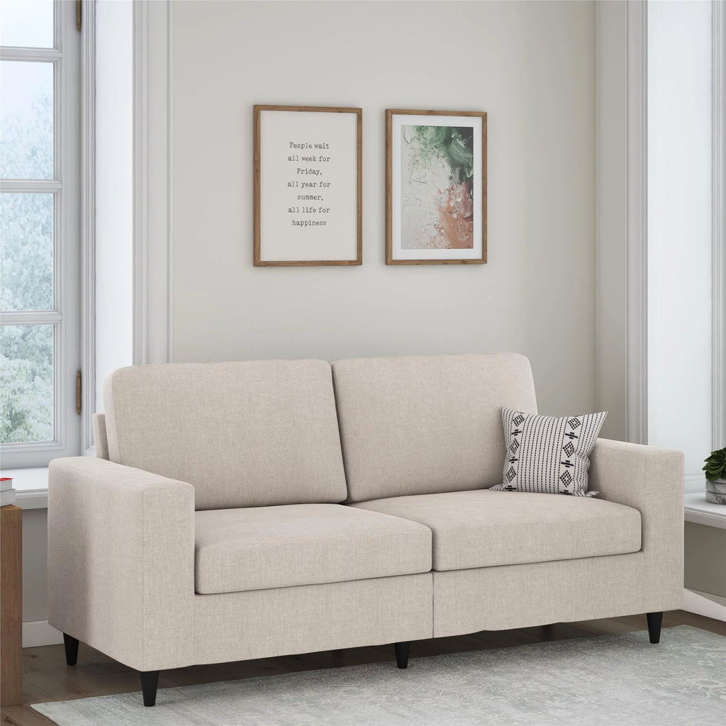 Gray Linen 3 Seater Sofa G7224
